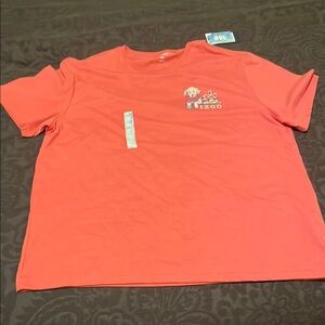 Izod Bright Coral Tee with Logo